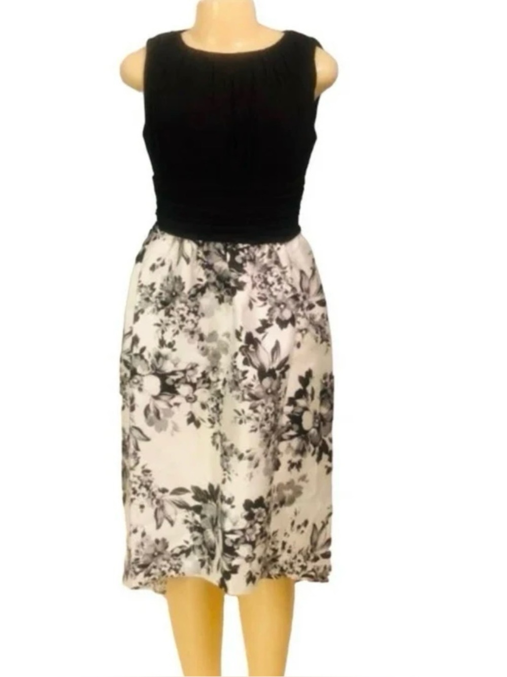 Bella Rose Sz 8 Woman Dress High Low Black/ White